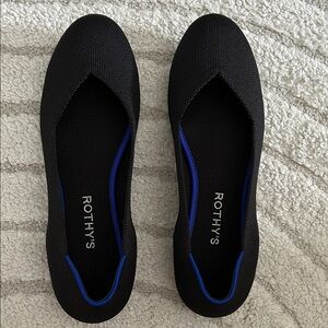 Rothy's Black and Blue Flats